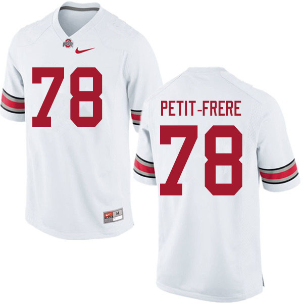 Men #78 Nicholas Petit-Frere Ohio State Buckeyes College Football Jerseys Sale-White